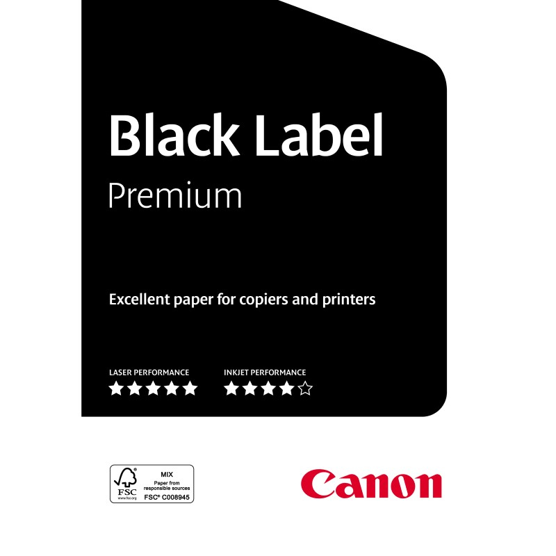 Carta Canon Black Label Zero 80g. A4 500 fogl