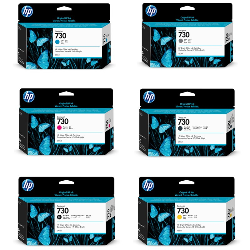 Cartuccia d inchiostro HP 730, 130 ml, ciano
