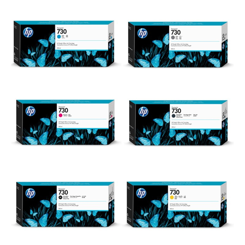 Cartuccia d inchiostro HP 730, 300 ml, giallo