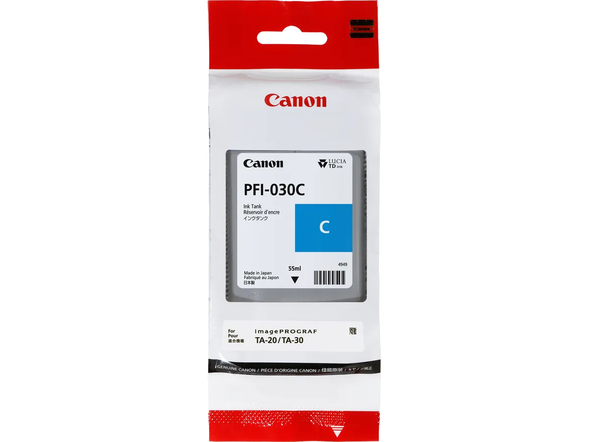 PFI-030C, Ciano, per Canon iPF TM-240/340 55ml