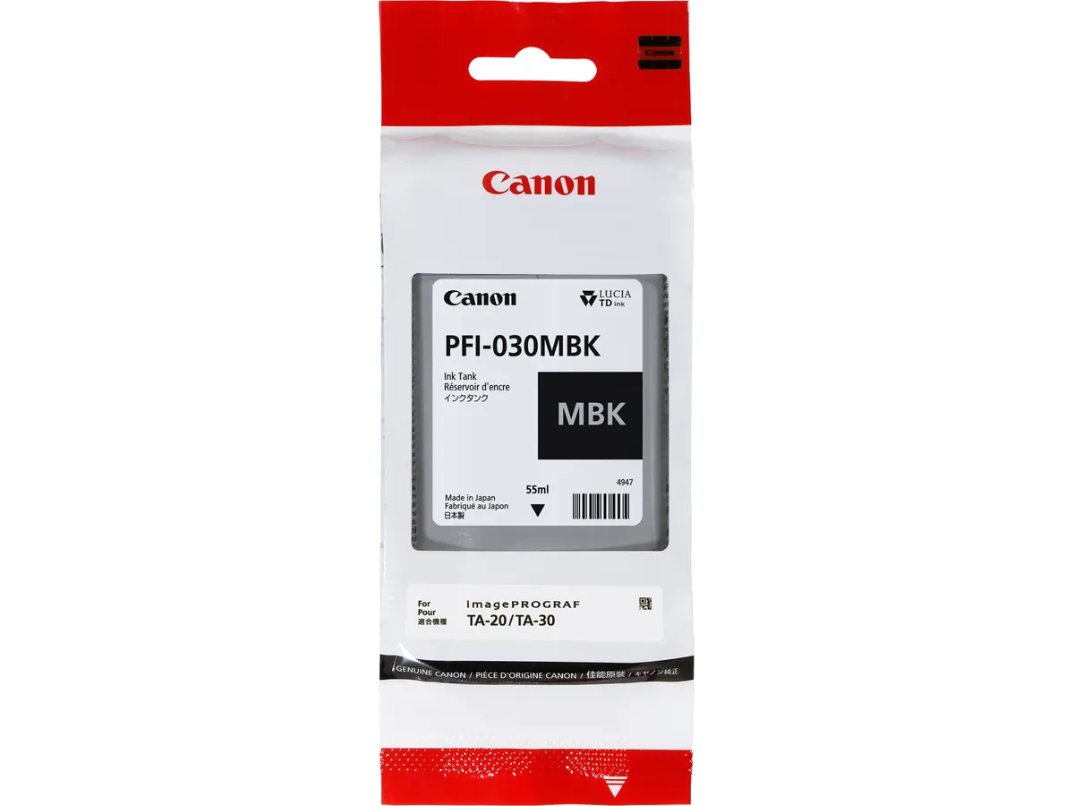 PFI-030MBK, Nero opaco, per Canon iPF TM-240/340 55ml