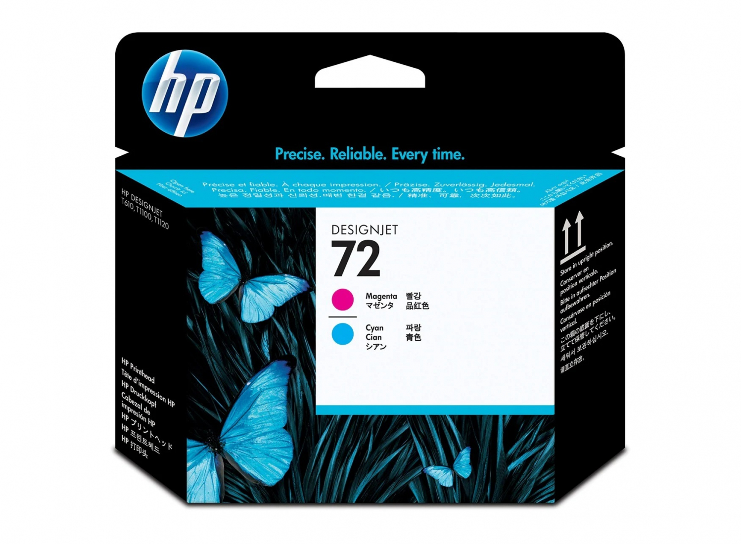 Testina di stampa HP 72, magenta e ciano