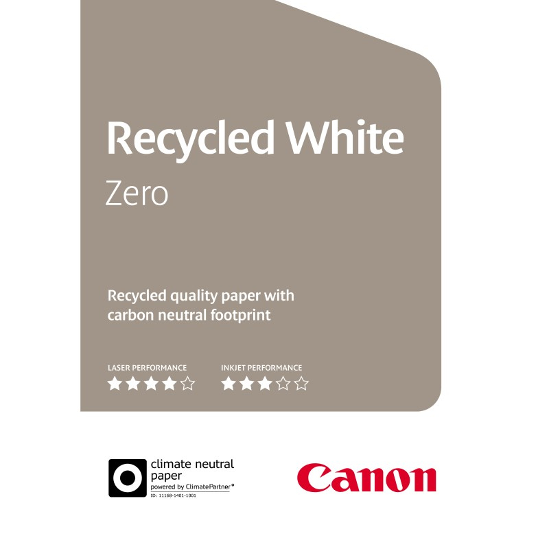 Carta Canon Recycled White Zero 80gr. A3 500 fogli
