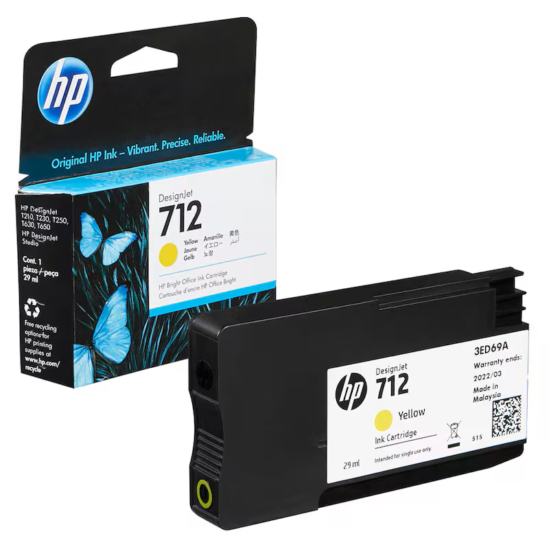 HP 712 Giallo 29 ml